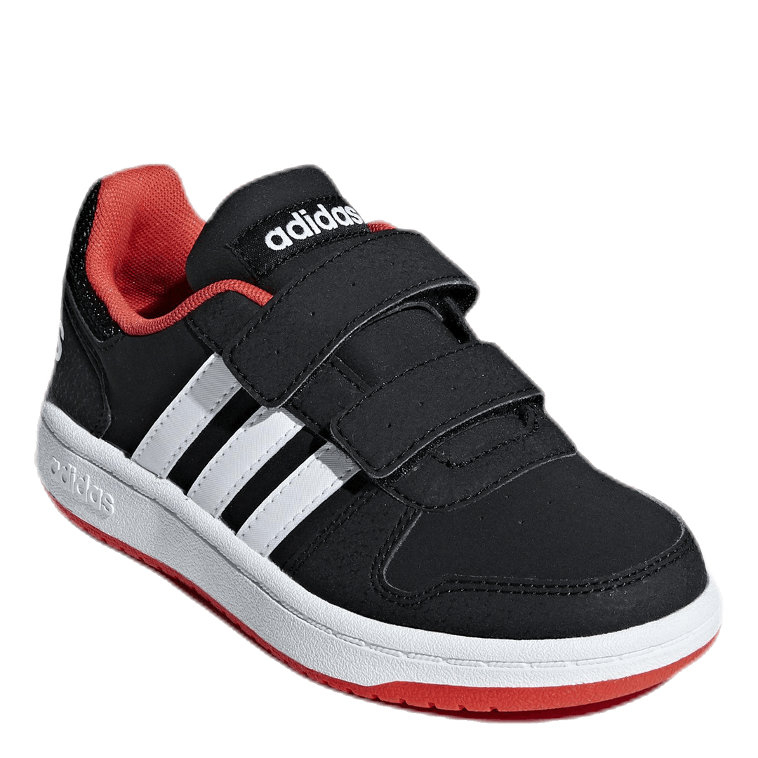 Hoops 2.0 Shoes Core Black / Cloud White / Hi-Res Red