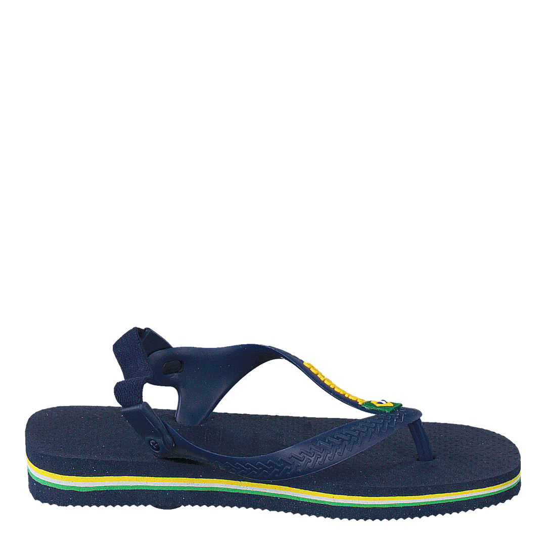Baby Brasil Logo Navy Blue/Yellow