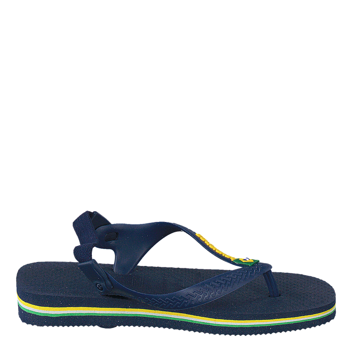 Baby Brasil Logo Navy Blue/Yellow