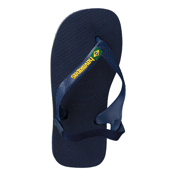 Baby Brasil Logo Navy Blue/Yellow