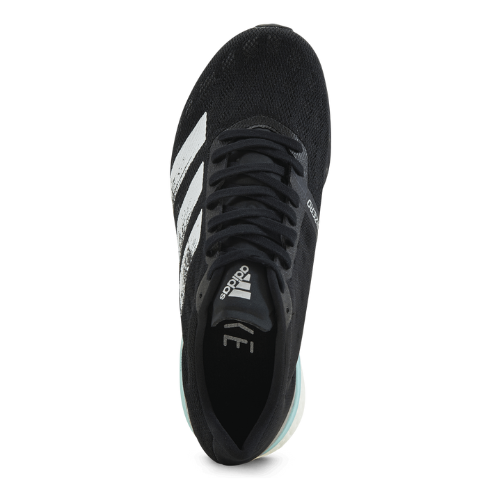 Adizero Boston 9 Shoes Core Black / Cloud White / Clear Aqua