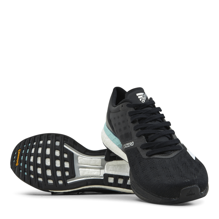 Adizero Boston 9 Shoes Core Black / Cloud White / Clear Aqua