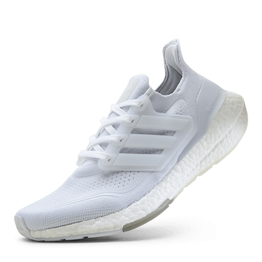 adidas Ultraboost 21 Shoes Cloud White Cloud White Grey Three