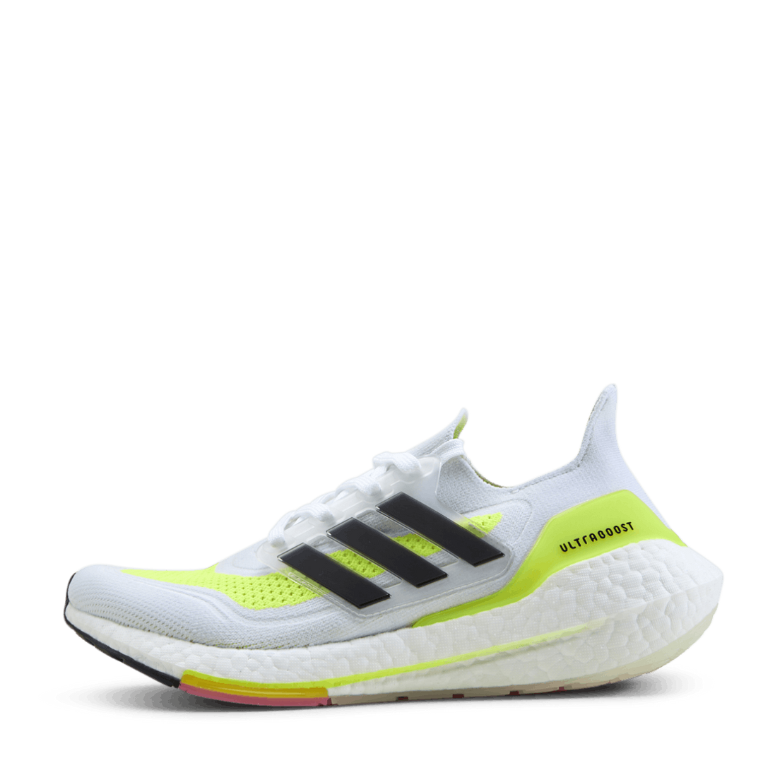 Ultraboost 21 Shoes Cloud White / Core Black / Solar Yellow