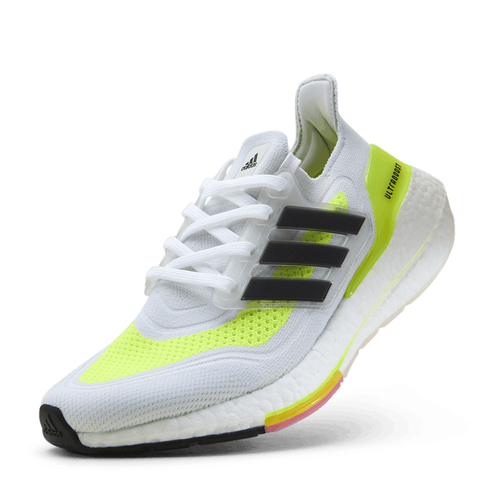 Ultraboost 21 Shoes Cloud White / Core Black / Solar Yellow