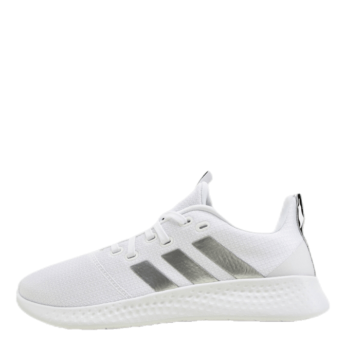 adidas Puremotion Shoes Cloud White Silver Metallic Grey Two Heppo