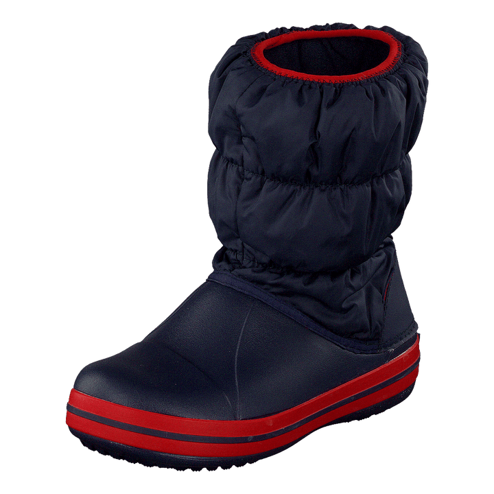 Winter Puff Boot Kids Navy-Red