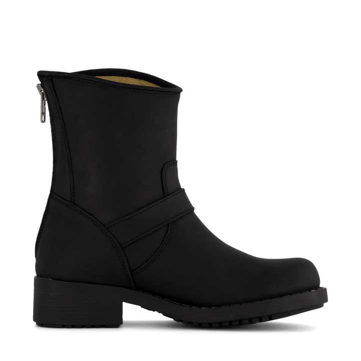 Low Boot Zip Back Black/Silver