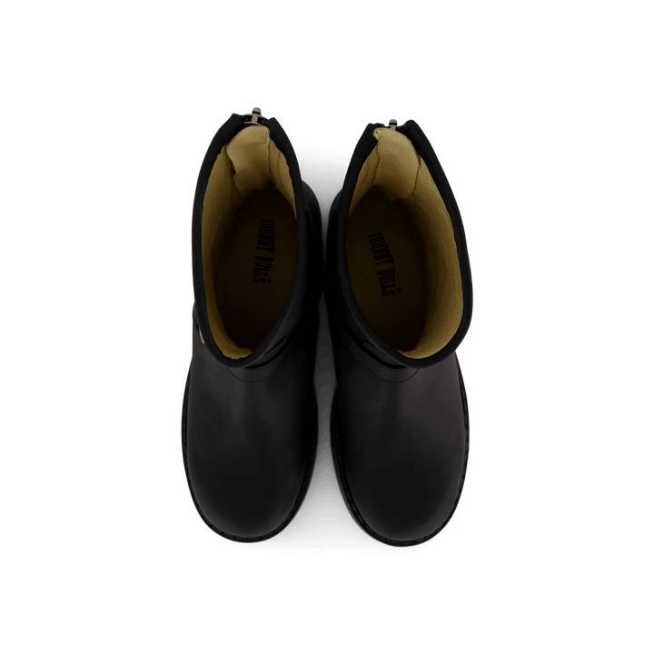 Low Boot Zip Back Black/Silver