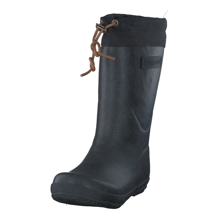 Rubber Boot Winter Thermo Glitter Black