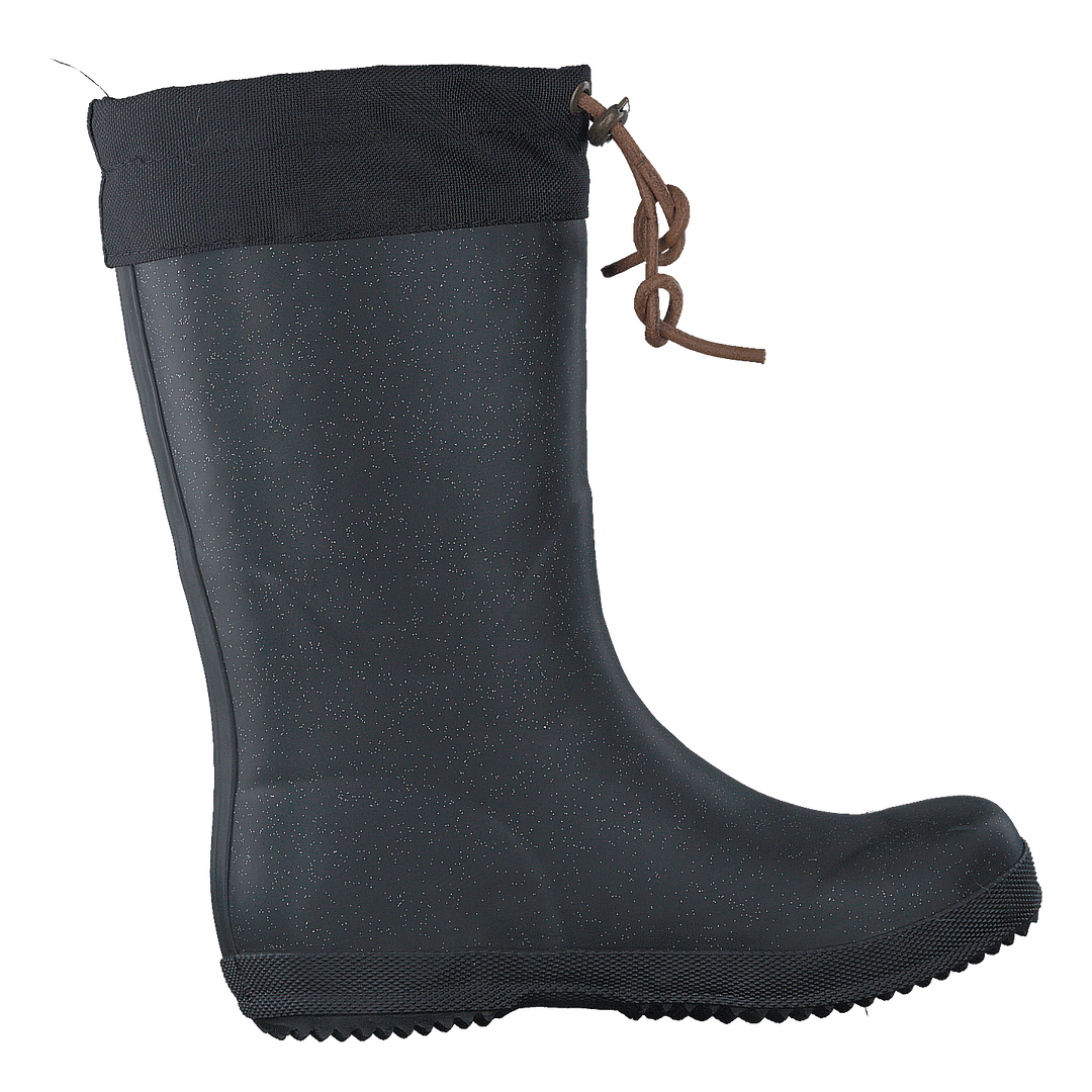 Rubber Boot Winter Thermo Glitter Black