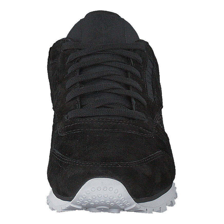 Cl Lthr Woven EMB Black/White