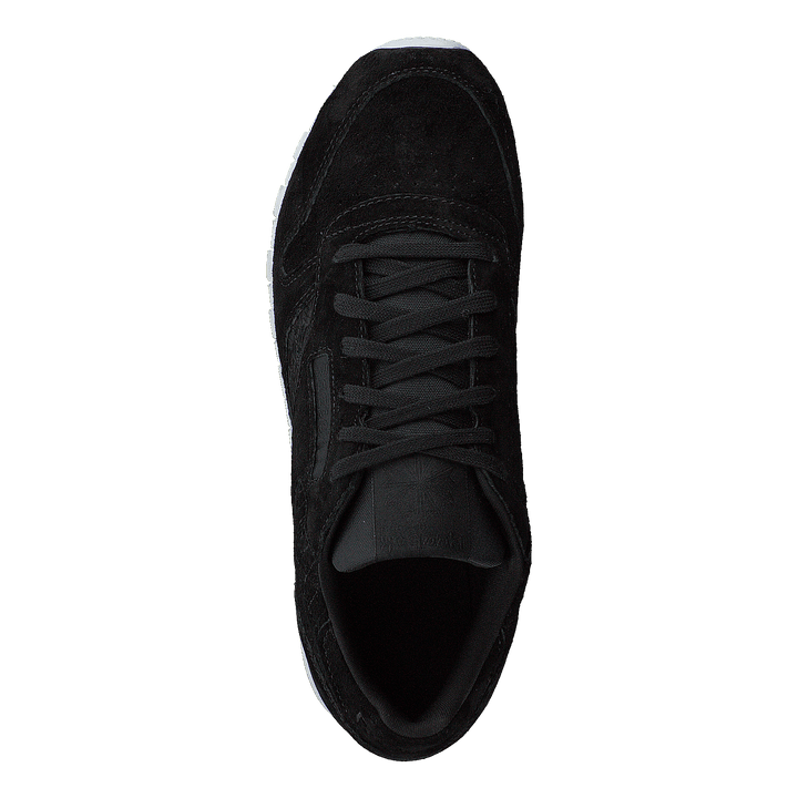 Cl Lthr Woven EMB Black/White