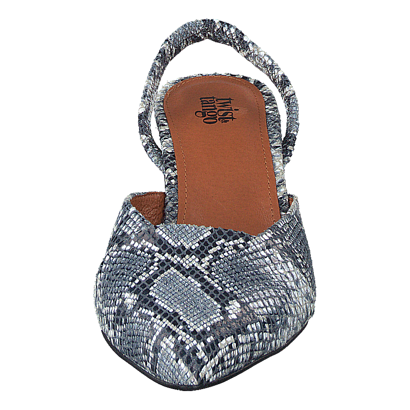 Monaco Slingbacks Blue Snake