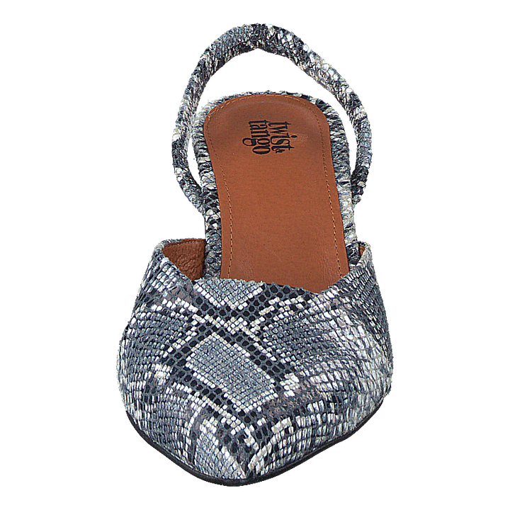 Monaco Slingbacks Blue Snake