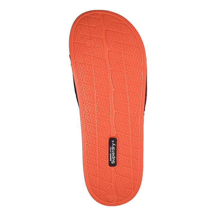 Superdry Aop Beach Slide Khaki/black/orange