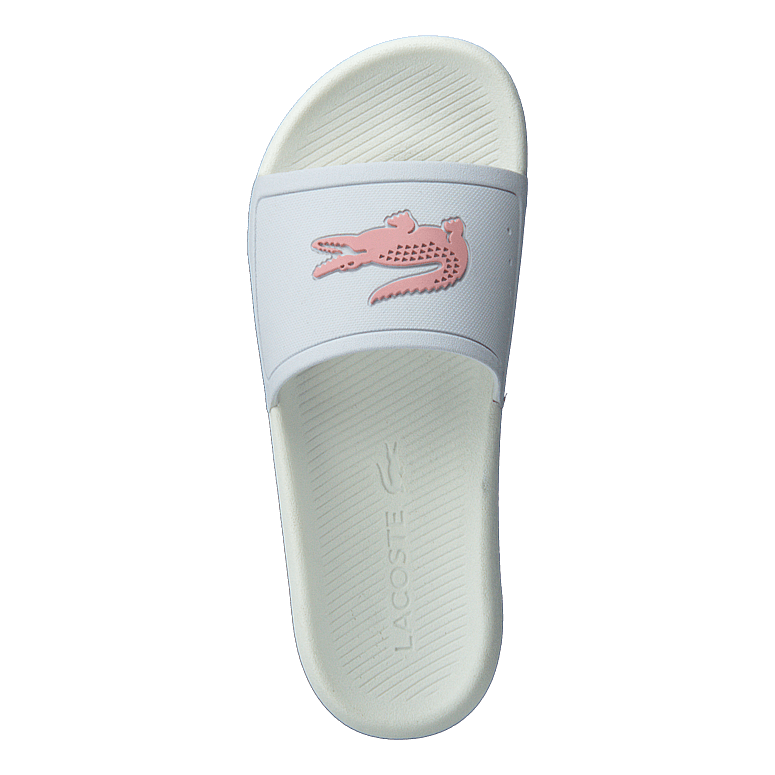 Lacoste Croco Slide 119 Cfa Wht/lt Pnk – - Main Image