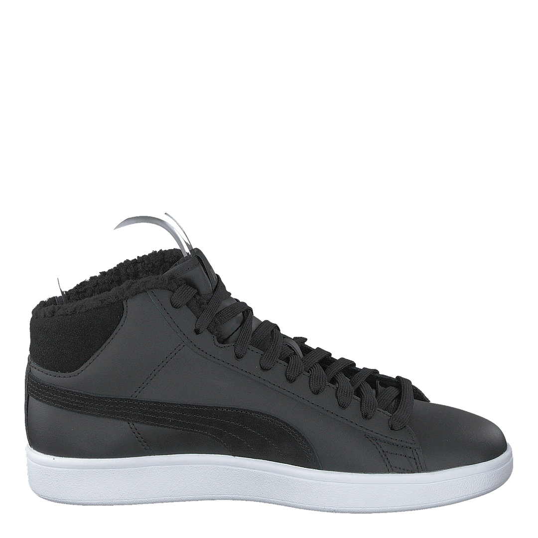 Puma Smash V2 Mid Wtr L Puma Black-dark Shadow- White