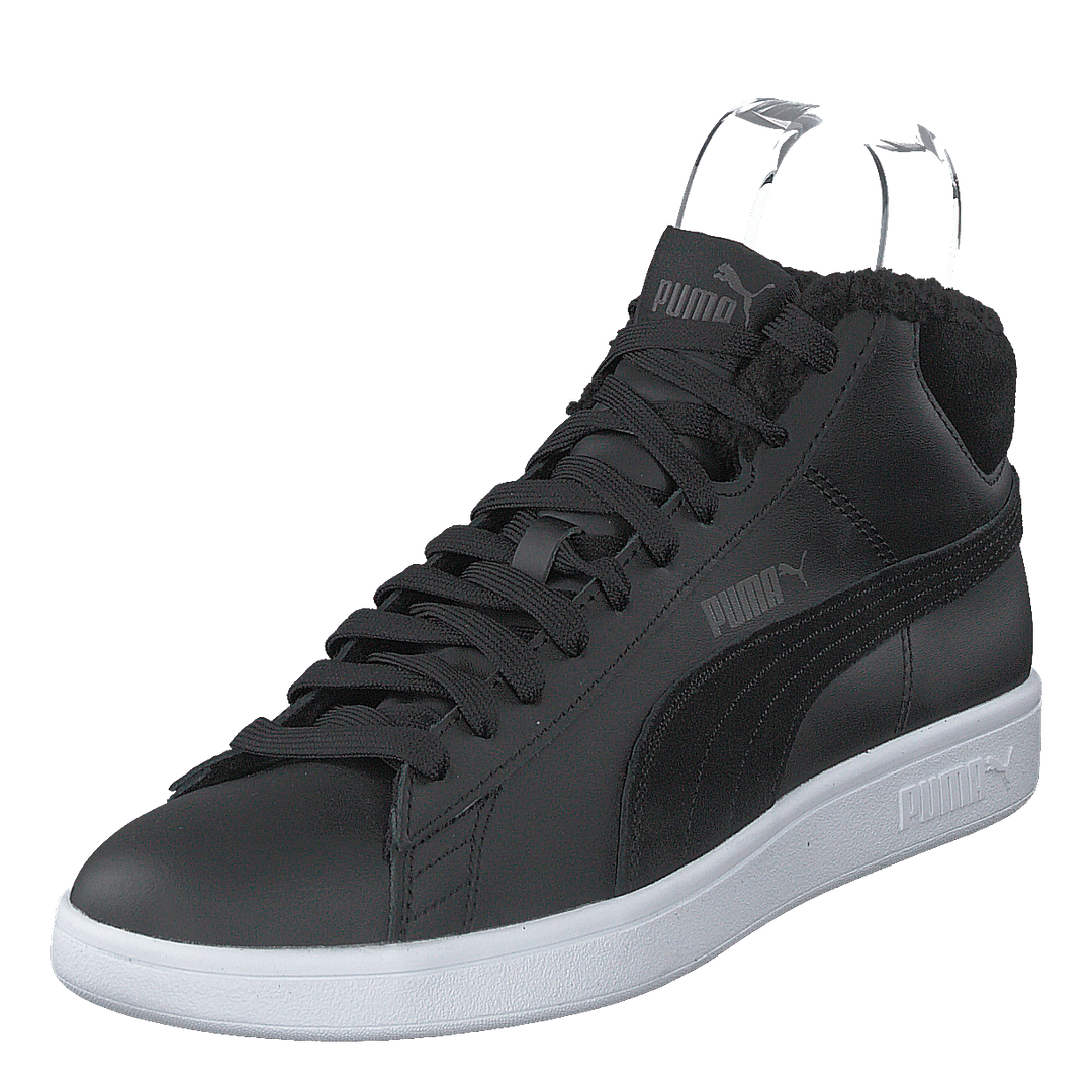 Puma Smash V2 Mid Wtr L Puma Black-dark Shadow- White