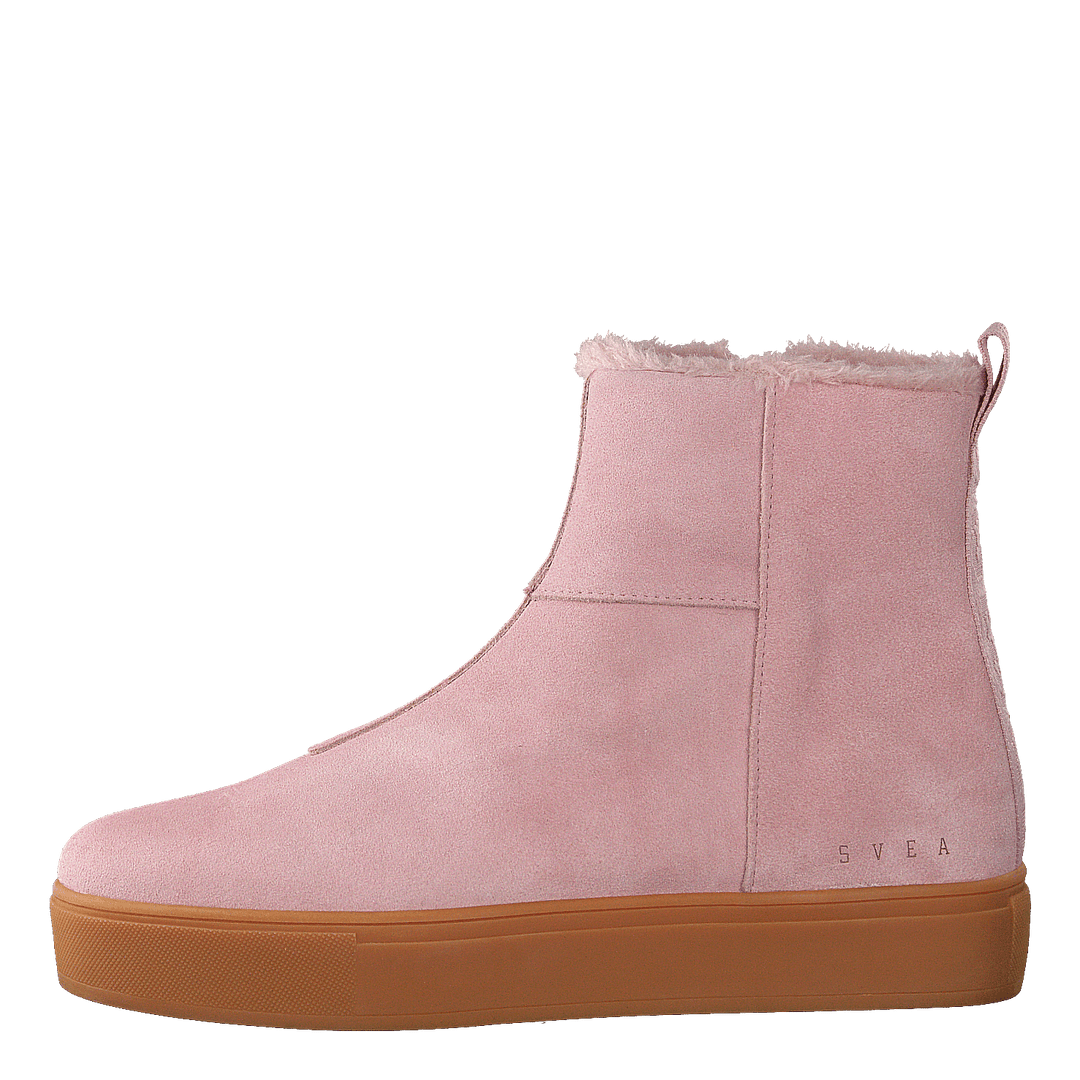 Suede Pile Boot Soft Pink