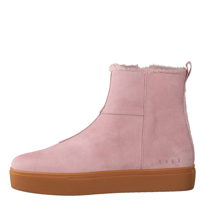 Suede Pile Boot Soft Pink