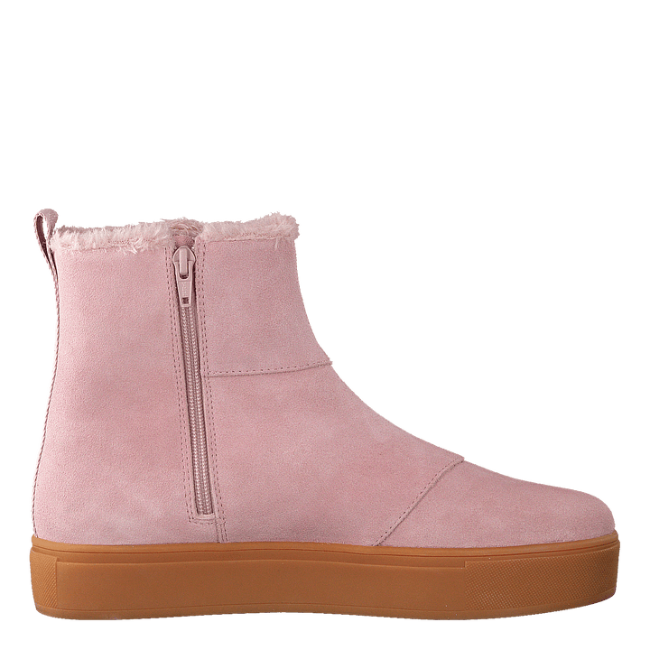 Suede Pile Boot Soft Pink