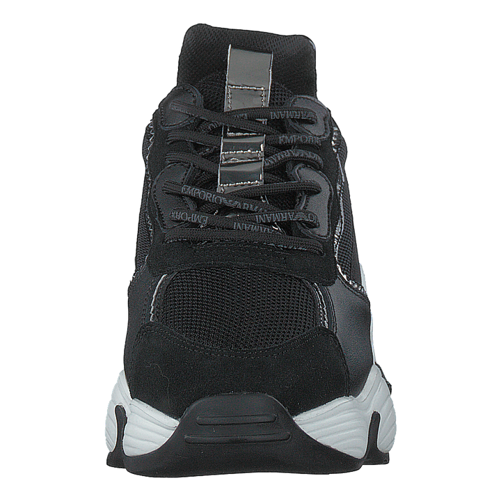 Lace Up Sneaker R540 Black+black+gunmetal