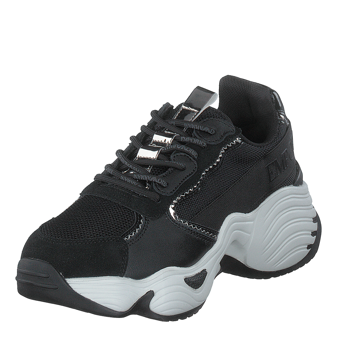 Lace Up Sneaker R540 Black+black+gunmetal