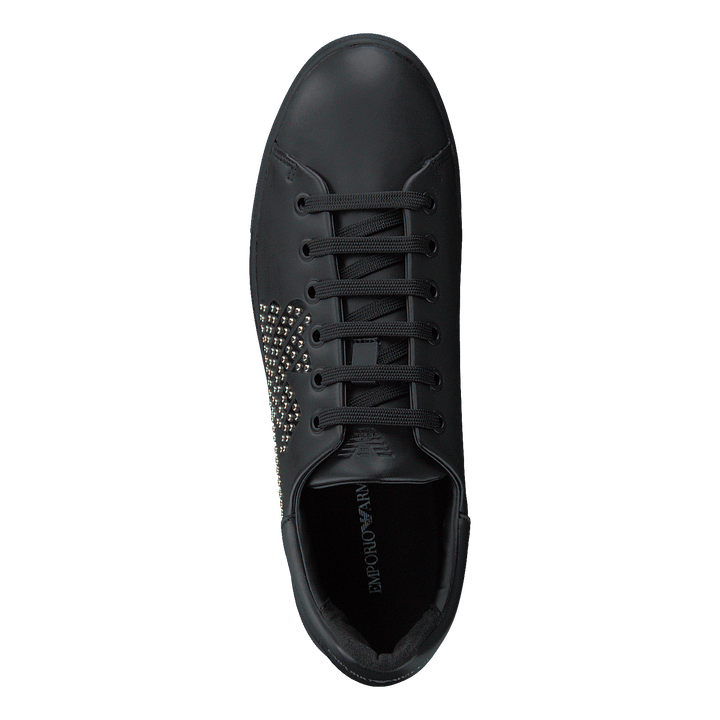 Lace Up Sneaker B168 Black+silver