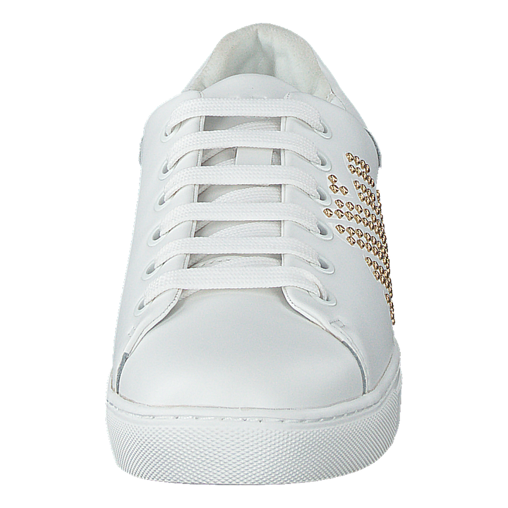Lace Up Sneaker R579 White+gold