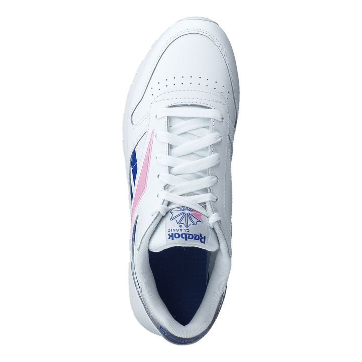 Cl Lthr White/humble Blue/jasmine Pink