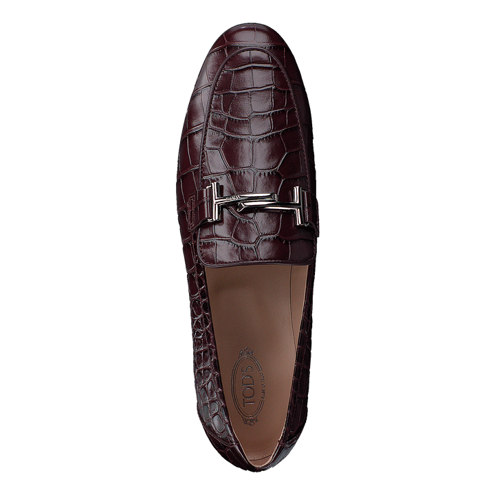 Gommini Double T Brown Printed Reptile