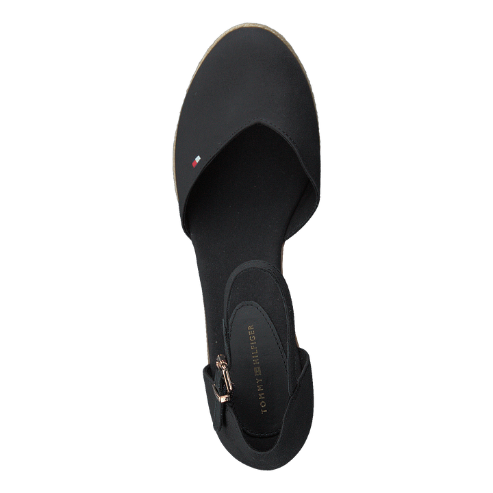 Basic Closed Toe Mid Wedge Black Bds