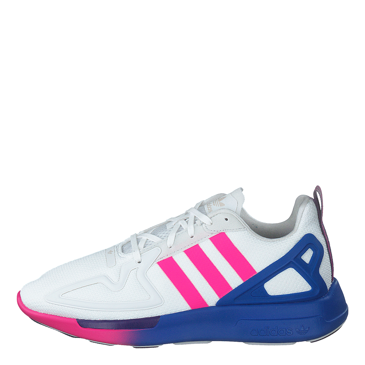 Zx 2k Flux W Crystal White/shock Pink/blue