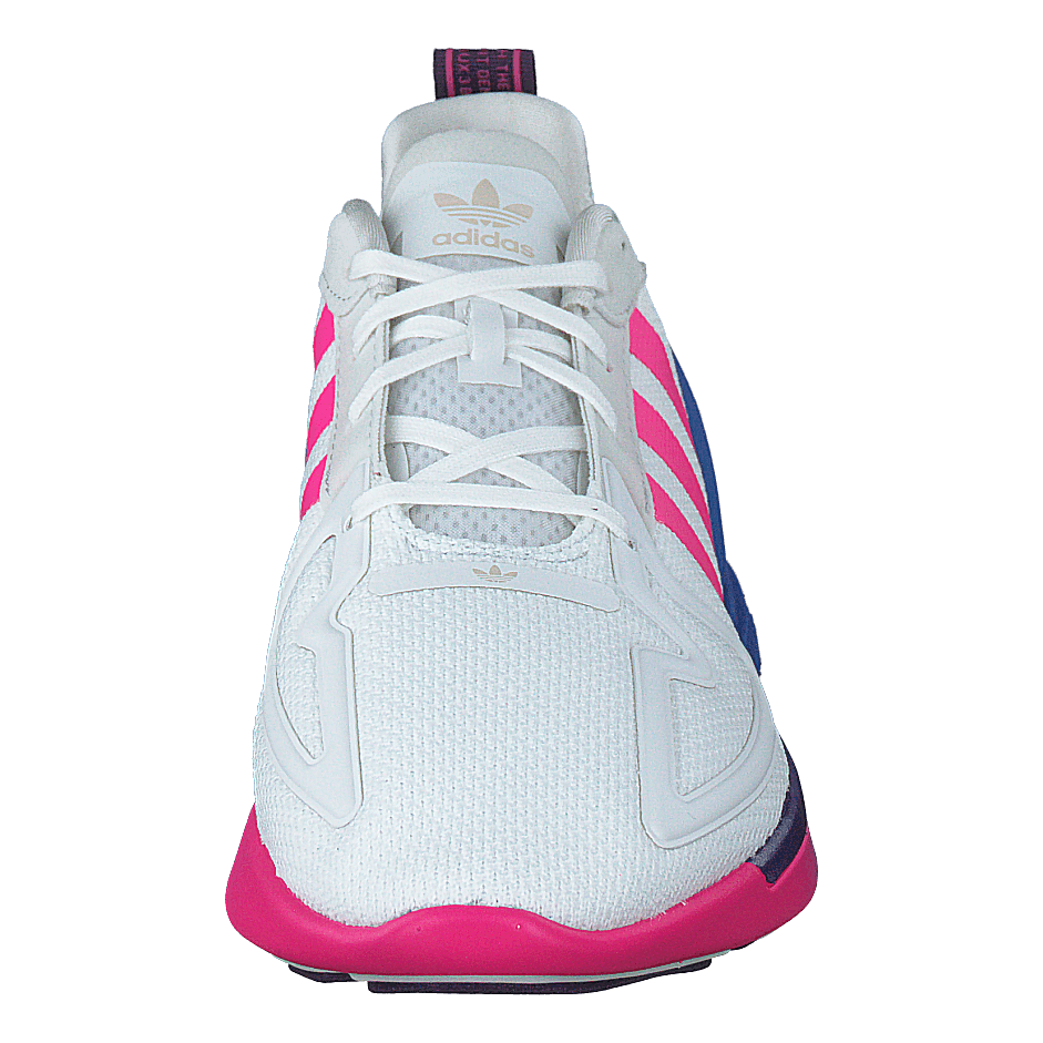 Zx 2k Flux W Crystal White/shock Pink/blue
