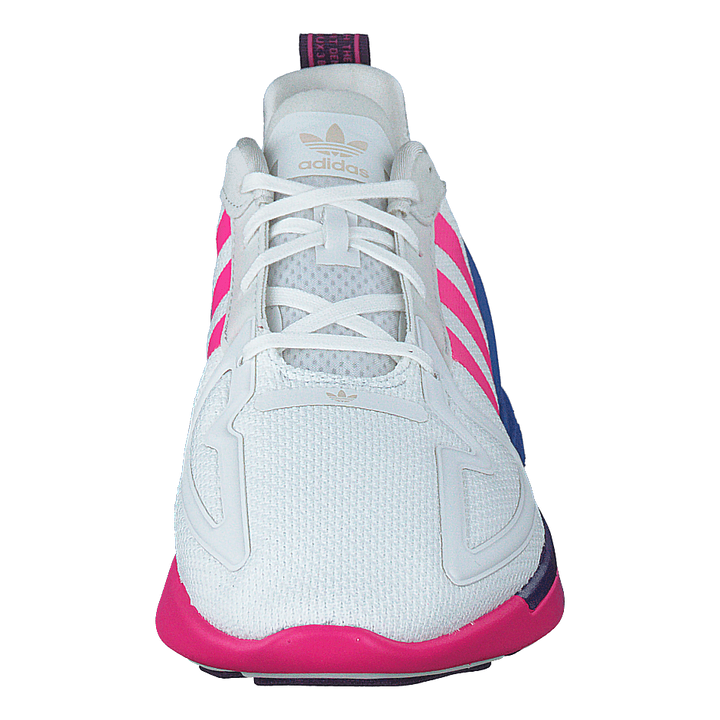 Zx 2k Flux W Crystal White/shock Pink/blue