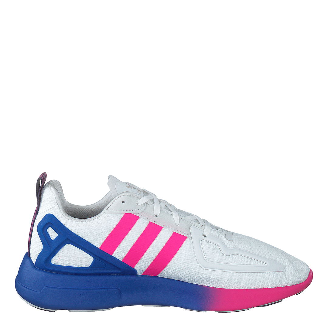 Zx 2k Flux W Crystal White/shock Pink/blue