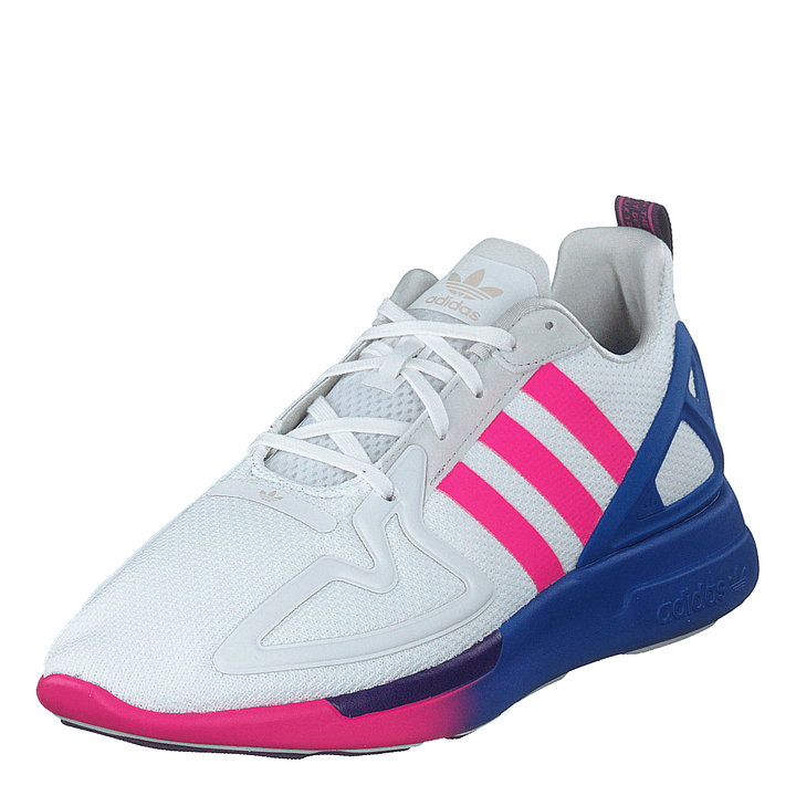 Zx 2k Flux W Crystal White/shock Pink/blue