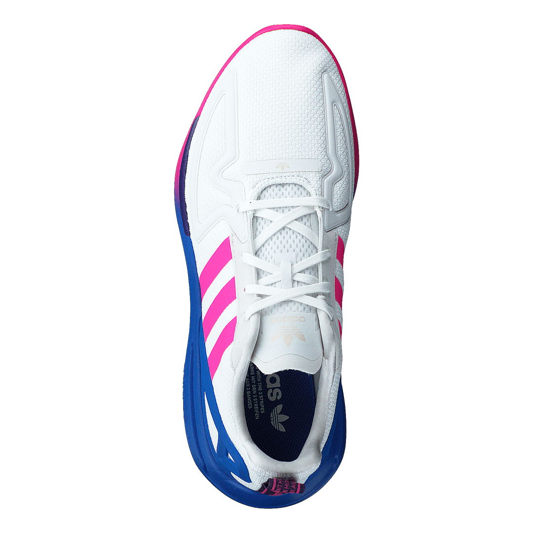 Zx 2k Flux W Crystal White/shock Pink/blue