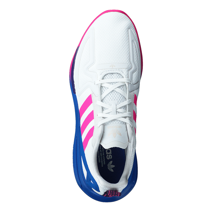 Zx 2k Flux W Crystal White/shock Pink/blue