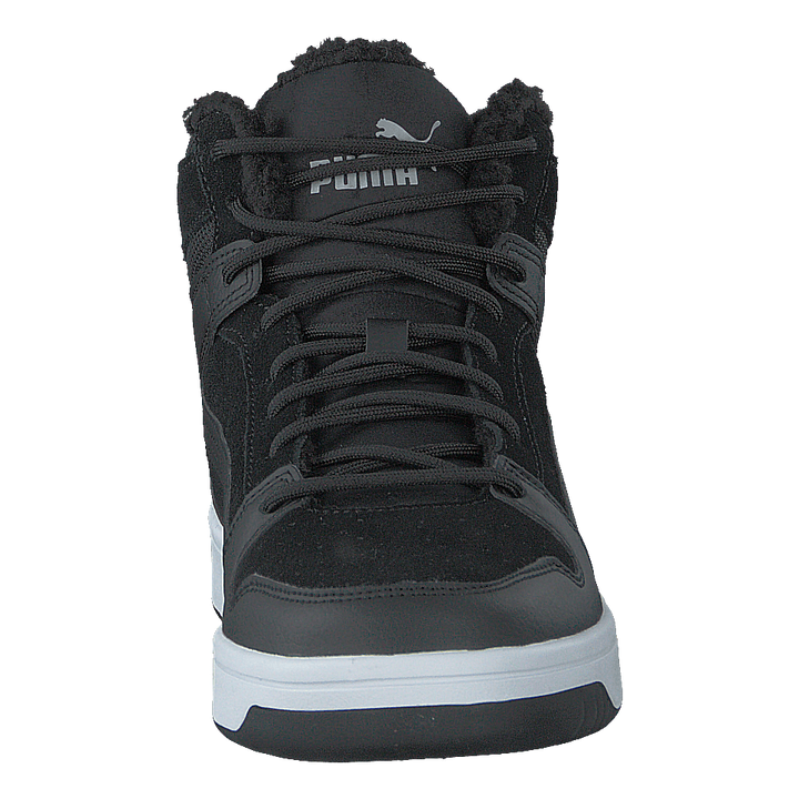 Puma Rebound Layup Fur Sd Jr Puma Black-puma White