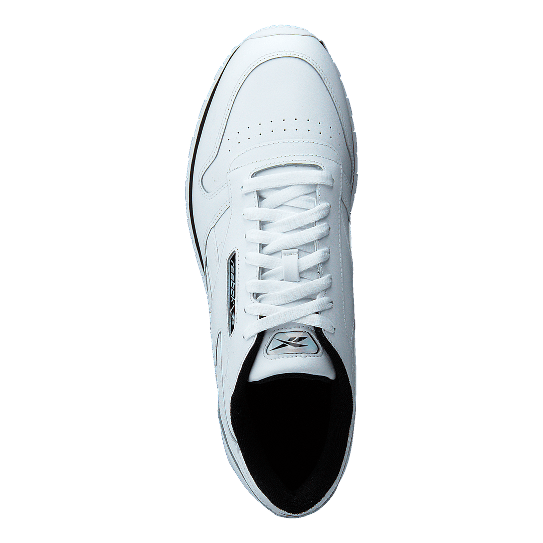 Cl Leather Mu White/black/silvmt