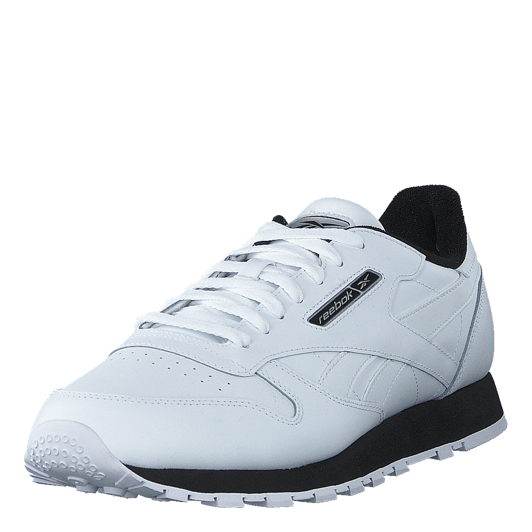 Cl Leather Mu White/black/silvmt