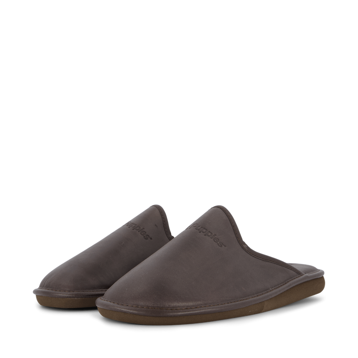 Leather Slipper Brown