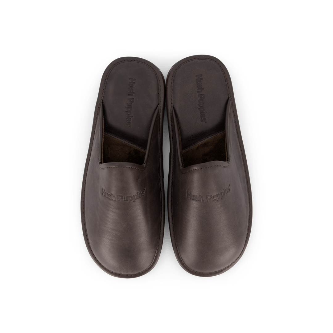 Leather Slipper Brown