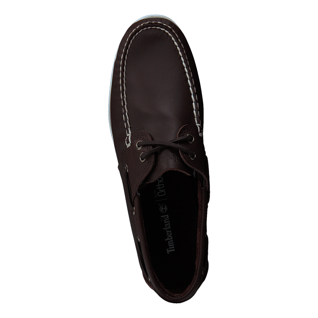 Cedar Bay Boat Shoe Dk Brown Full Grain