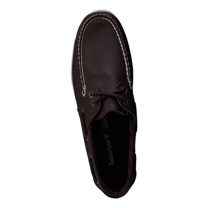 Cedar Bay Boat Shoe Dk Brown Full Grain
