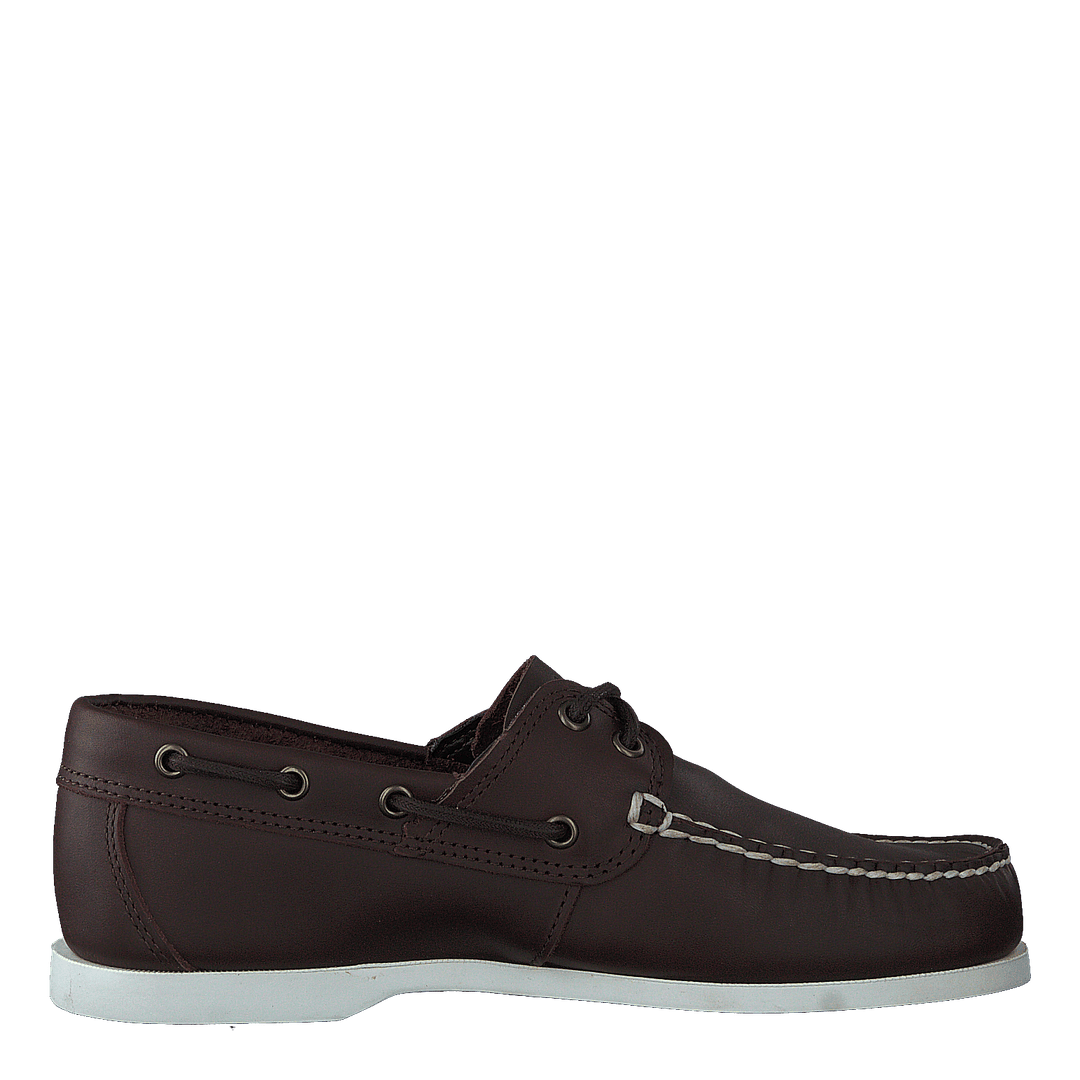 Cedar Bay Boat Shoe Dk Brown Full Grain