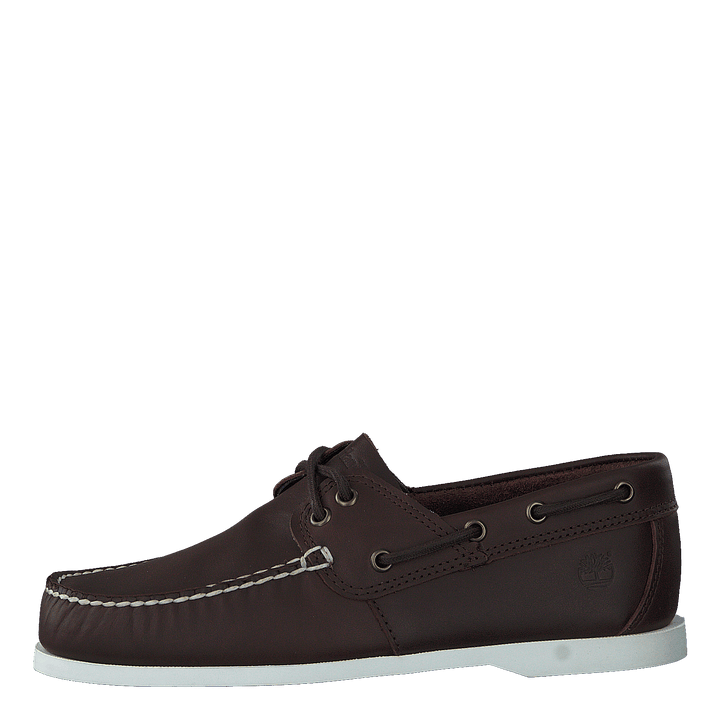 Cedar Bay Boat Shoe Dk Brown Full Grain