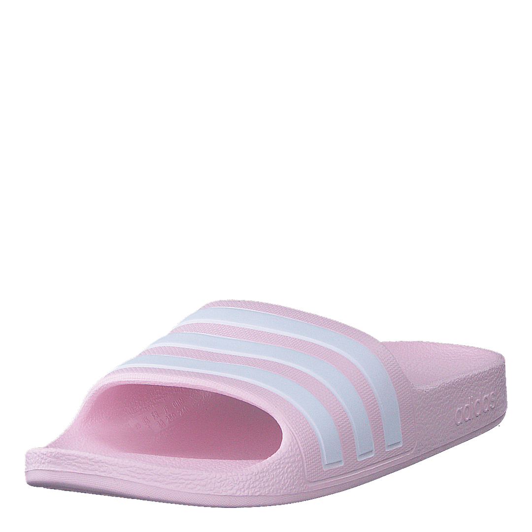 Adilette Aqua Slides Kids Clear Pink / Cloud White / Clear Pink